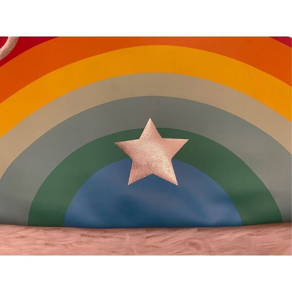 NWT Twig & Arrow Rainbow And Silver Go Girl Multipurpose Cosmetic Bag - Picture 6 of 11